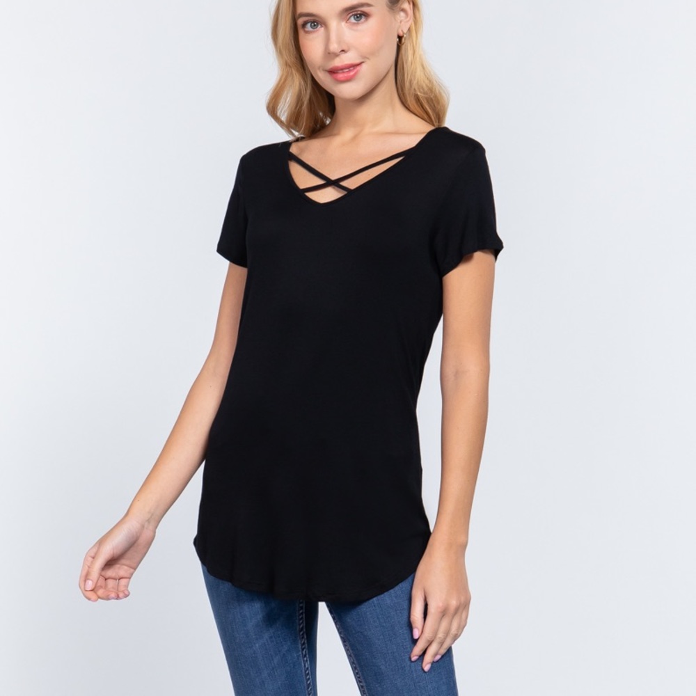 Black Buttery soft Top